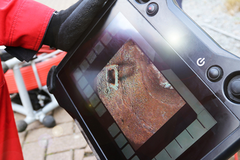 Schedule a Sewer Line Inspection for Your Home. The water valve on the pipe.